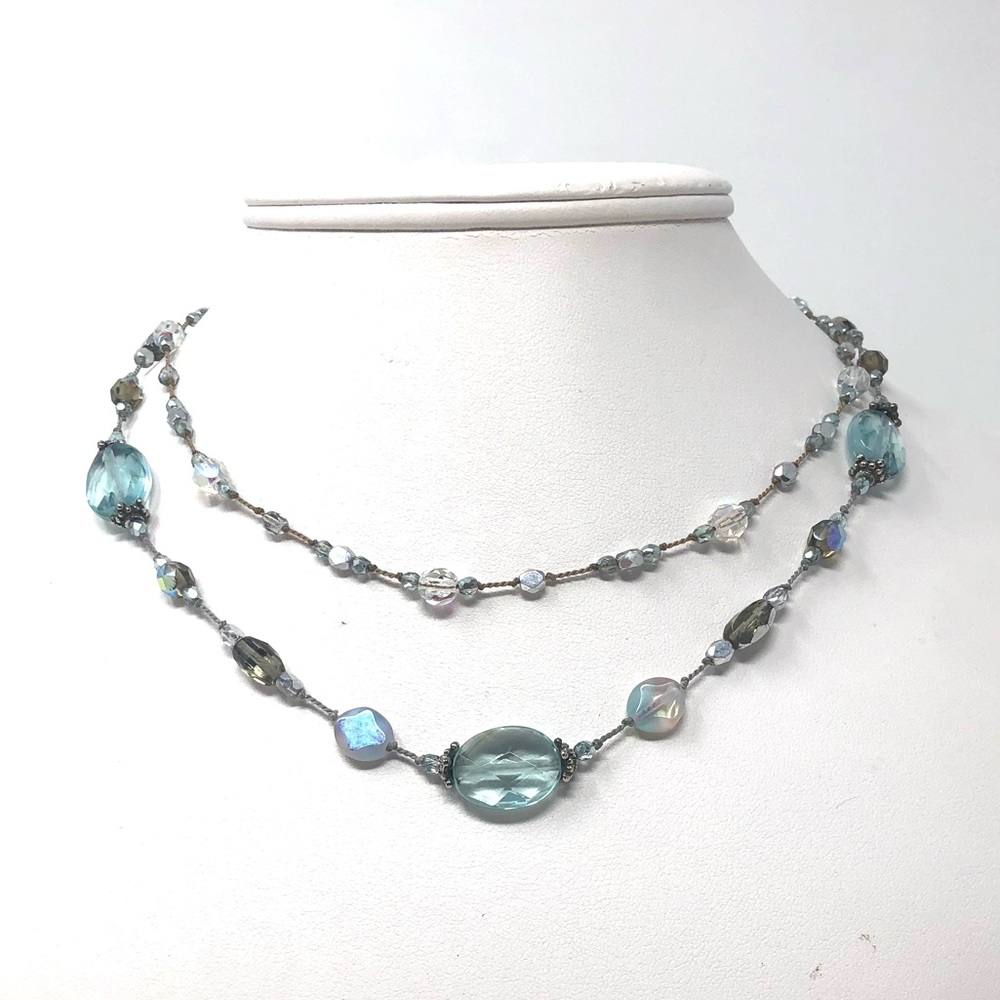 Set of 2 Crystal Necklaces